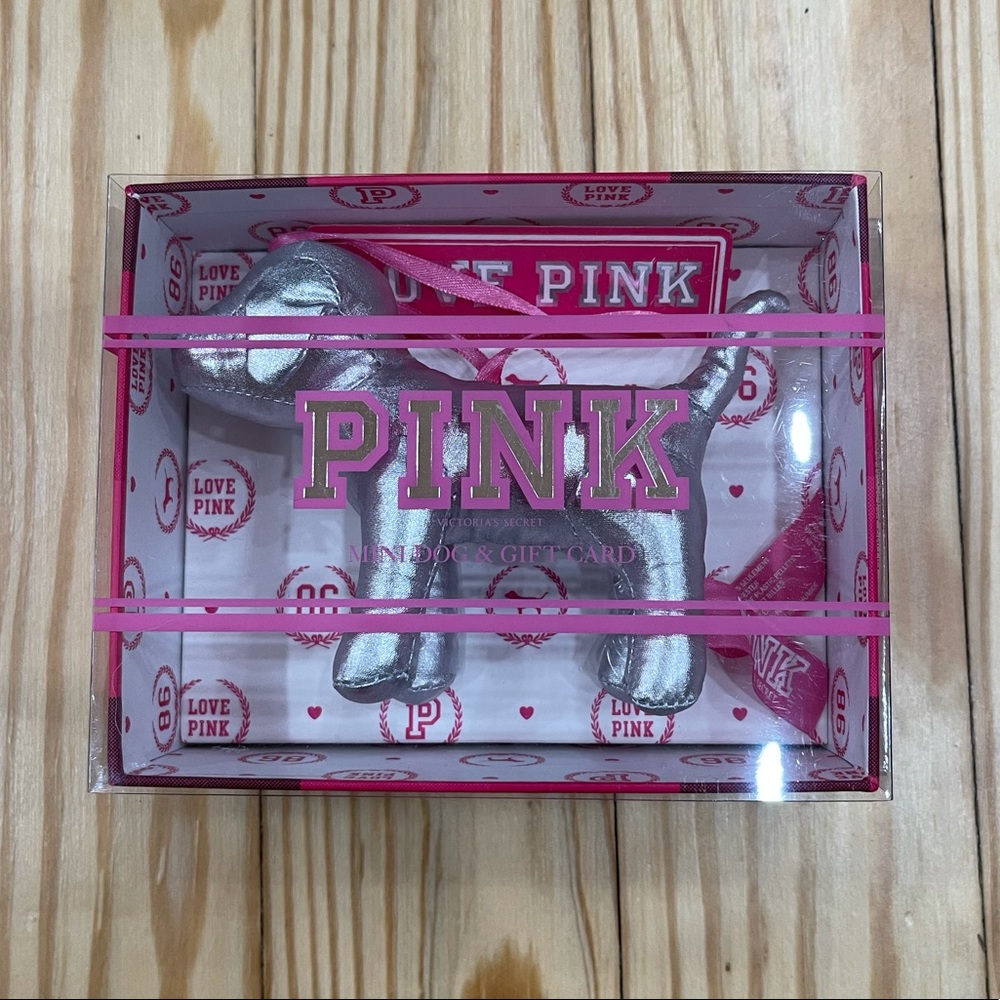 Victoria’s Secret Silver PINK Dog Ornament